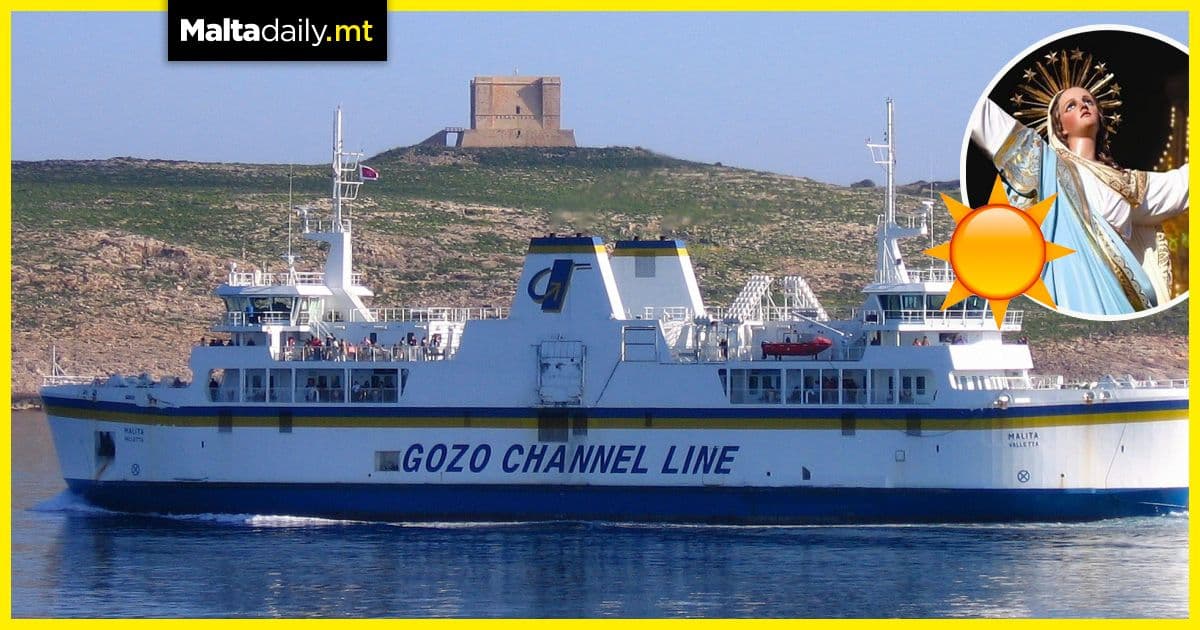 Over 70,000 crossed to Gozo ahead of Santa Maria festivities