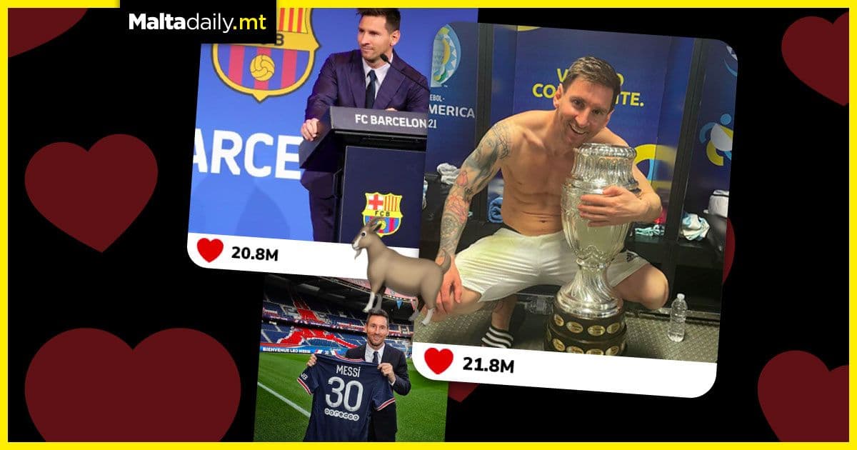 Lionel Messi now has the 3 most-liked sports images on Instagram