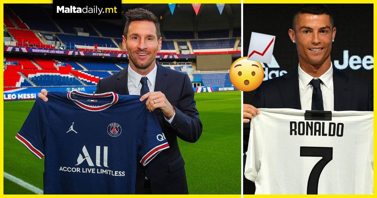Messi’s PSG shirt sales broke Ronaldo’s Juventus record within minutes