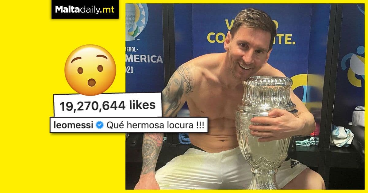 Messi’s Copa America trophy post broke an Instagram record