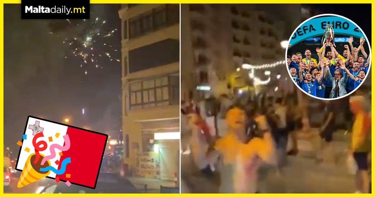WATCH: Massive celebrations on Malta’s streets following Euro 2020 final