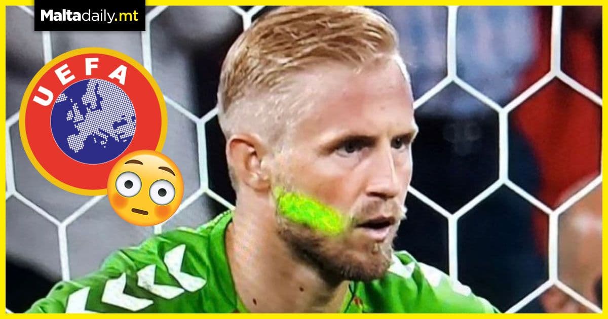 WATCH: Laser pointer incident during England’s match against Denmark prompts UEFA investigation