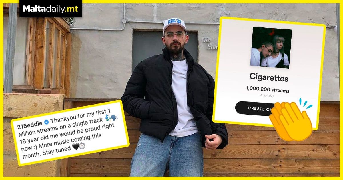 Maltese rapper Eddie Fresco gets first 1 million streams on single track