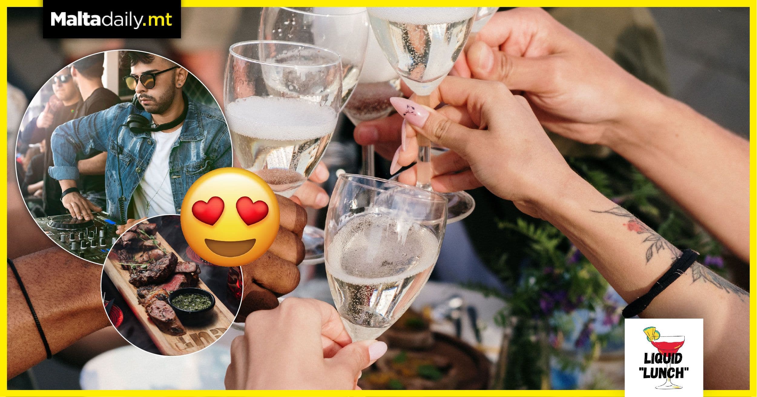 Seated events? No problem: Meet Malta’s first Liquid Lunch event