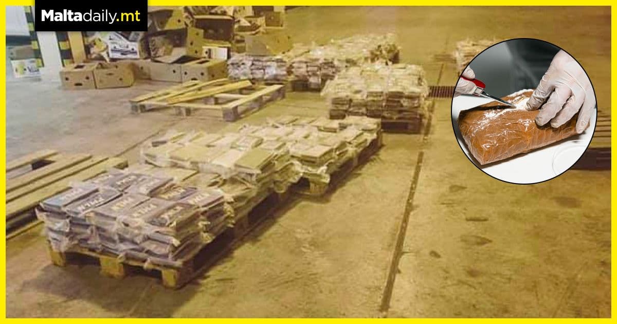 740kg of cocaine seized in record breaking interception by Malta Customs