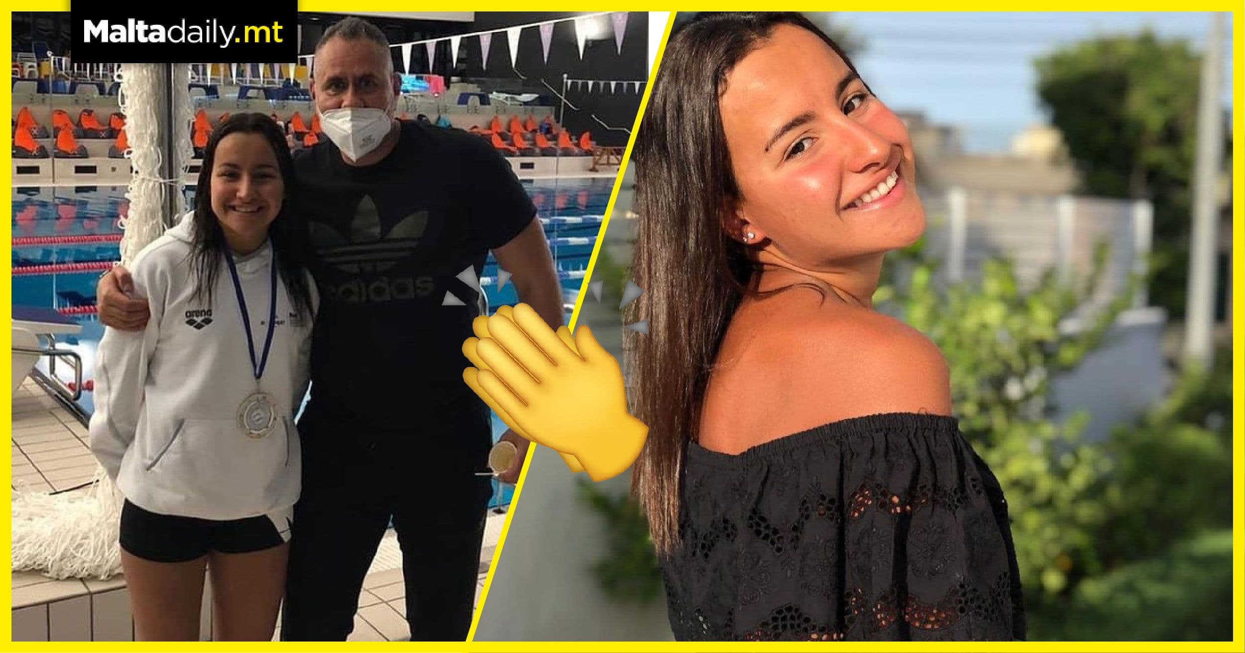 15-year-old Maltese swimmer Sasha Gatt breaks national record