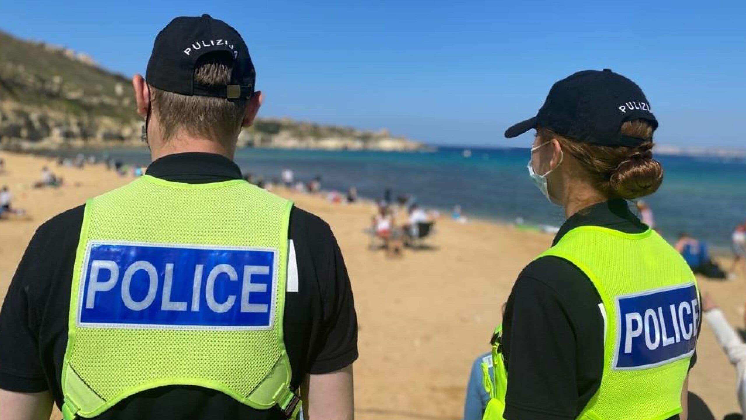 Police officers hospitalised after being attacked during beach inspection