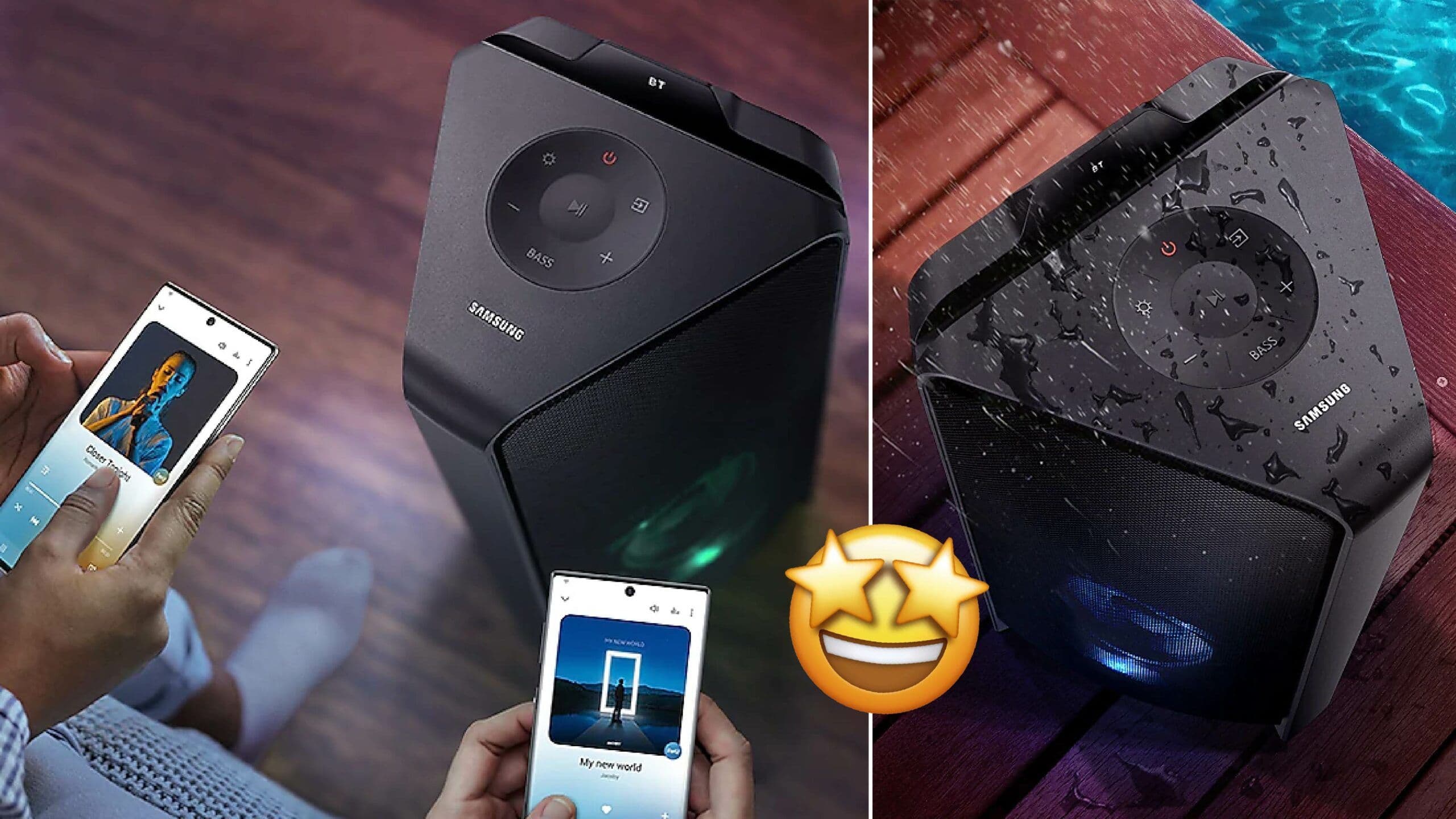 Samsung’s brand new splash-resistant sound tower is a party in a box