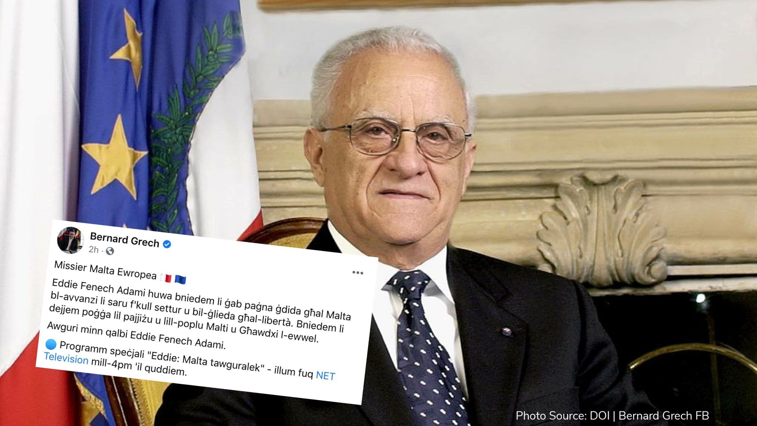 Eddie Fenech Adami, turns 87!
