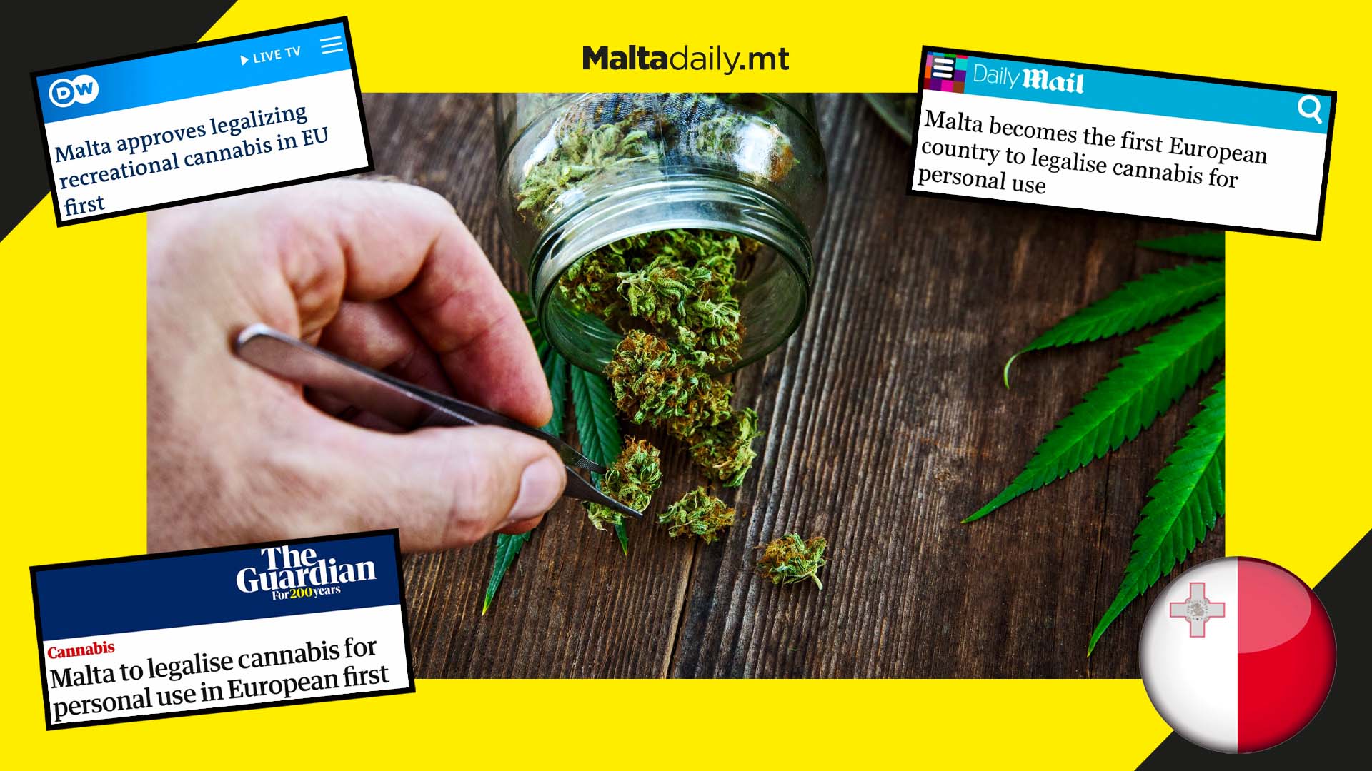 International news portals shed spotlight on Malta over cannabis law