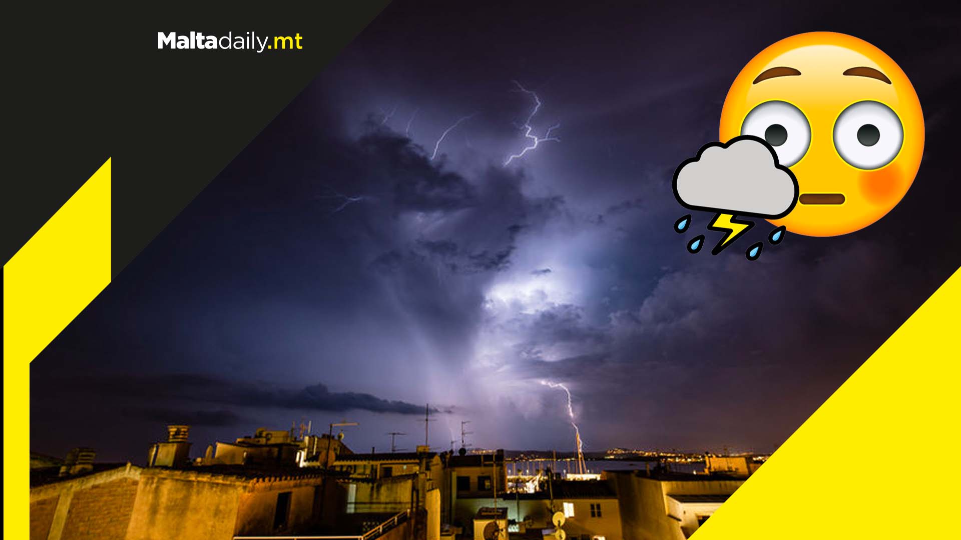 Thunderous weather to extend until tonight