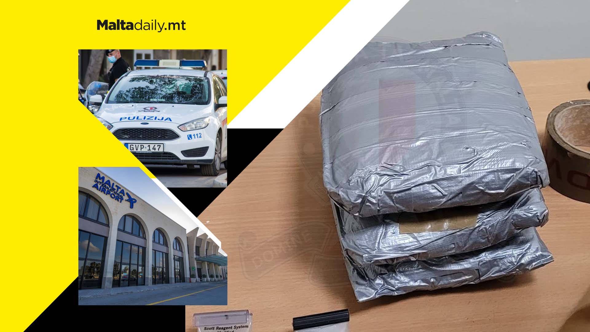 Woman arrested after cocaine smuggling attempt through airport