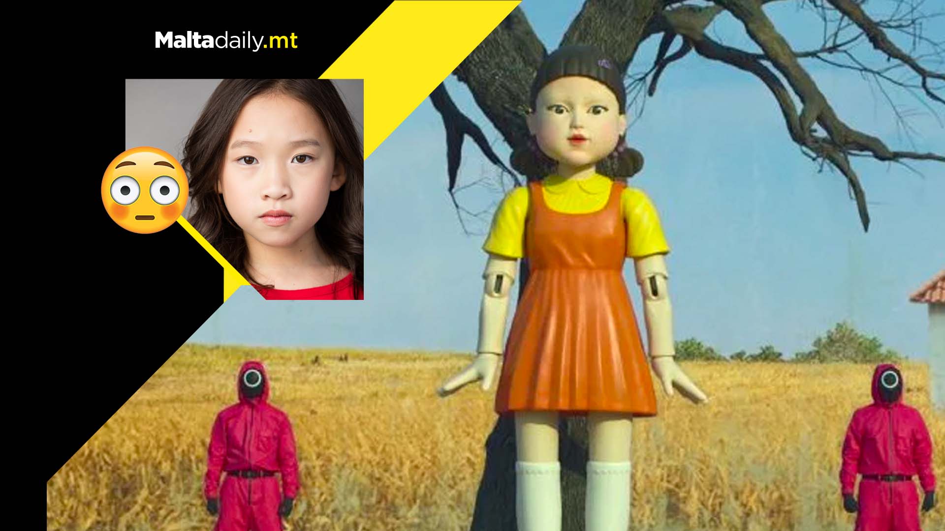 Girl who voiced giant Squid Game doll not allowed to watch show