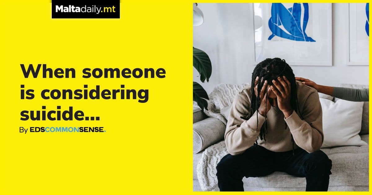 When someone is considering suicide | by Ed’s Common Sense