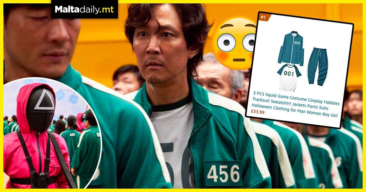 Squid Game tracksuits number one adult costume on Amazon