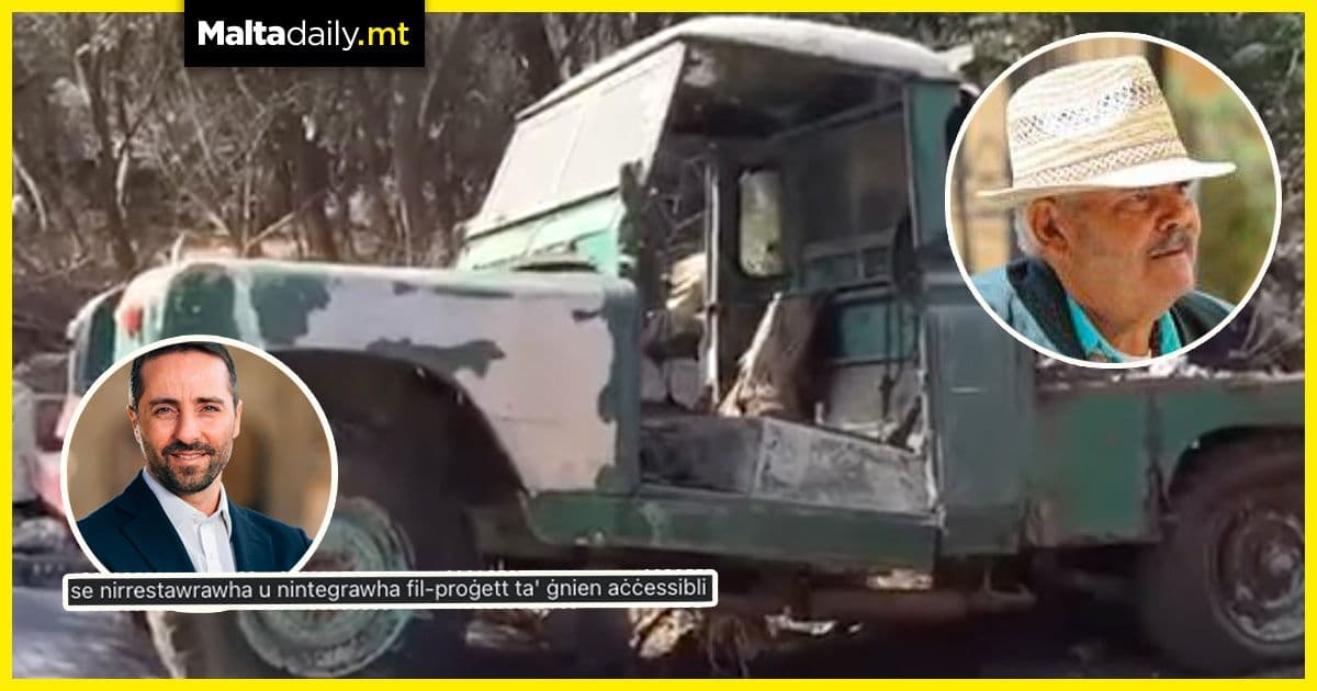 Cikku Fenech Land Rover to be restored in new garden renovation