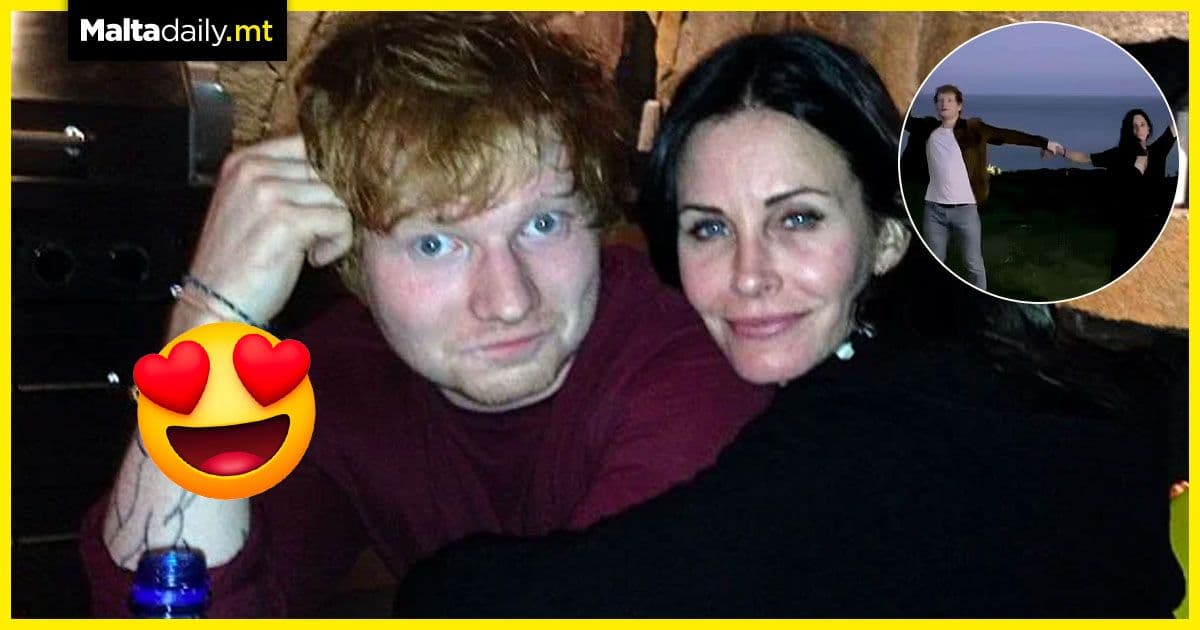 Courteney Cox and Ed Sheeran recreate Friends Dance Routine