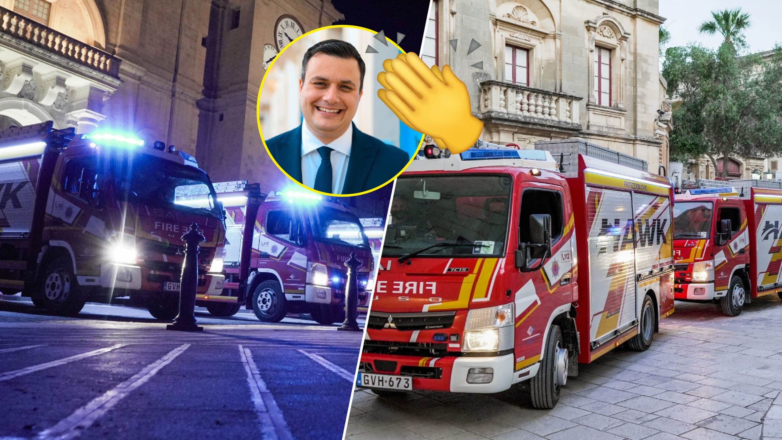 Minister Byron Camilleri welcomes new fleet of vehicles for Malta’s Civil Protection