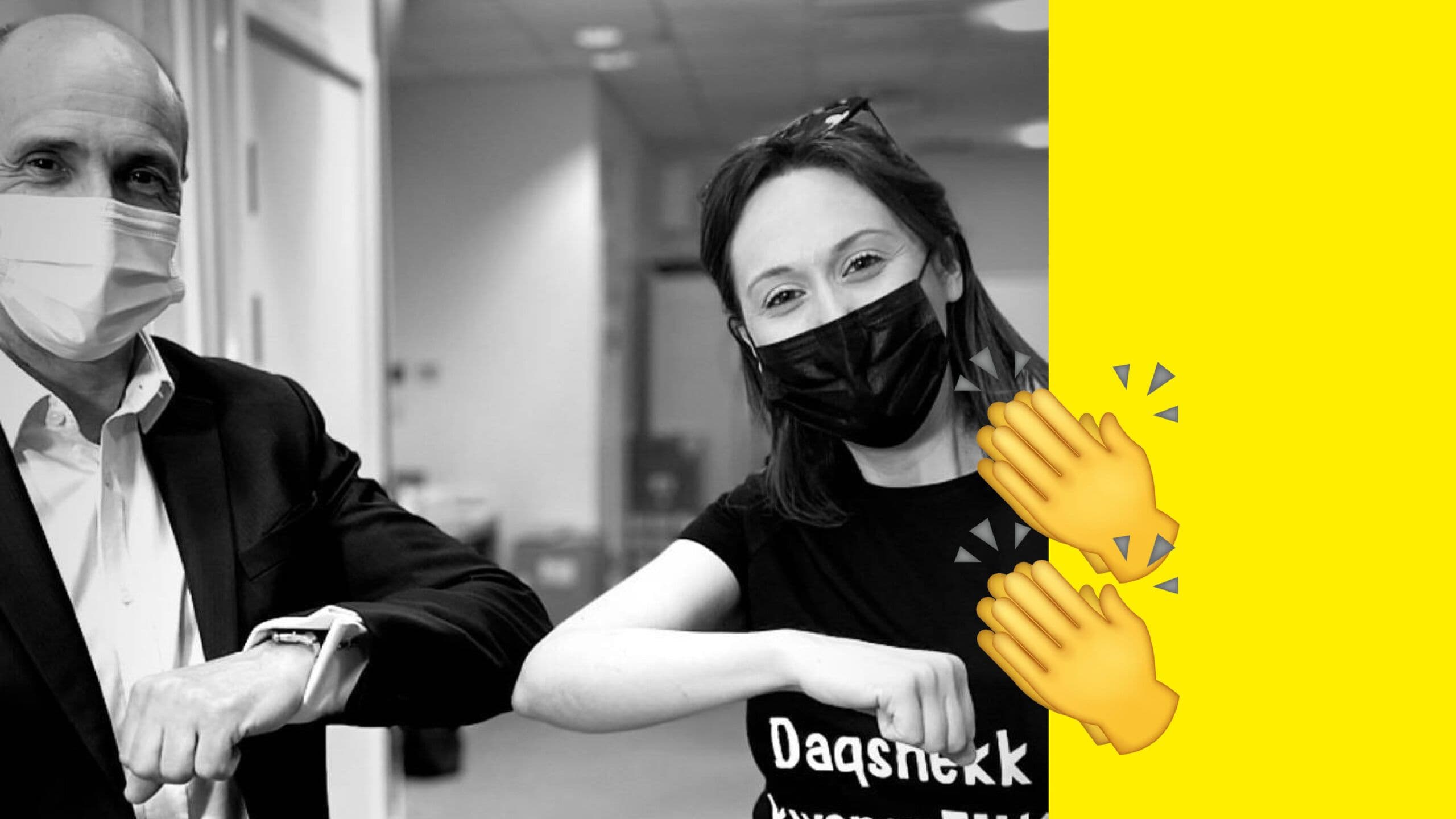 Chris Fearne joins Martina for her vaccine jab after radio invitation