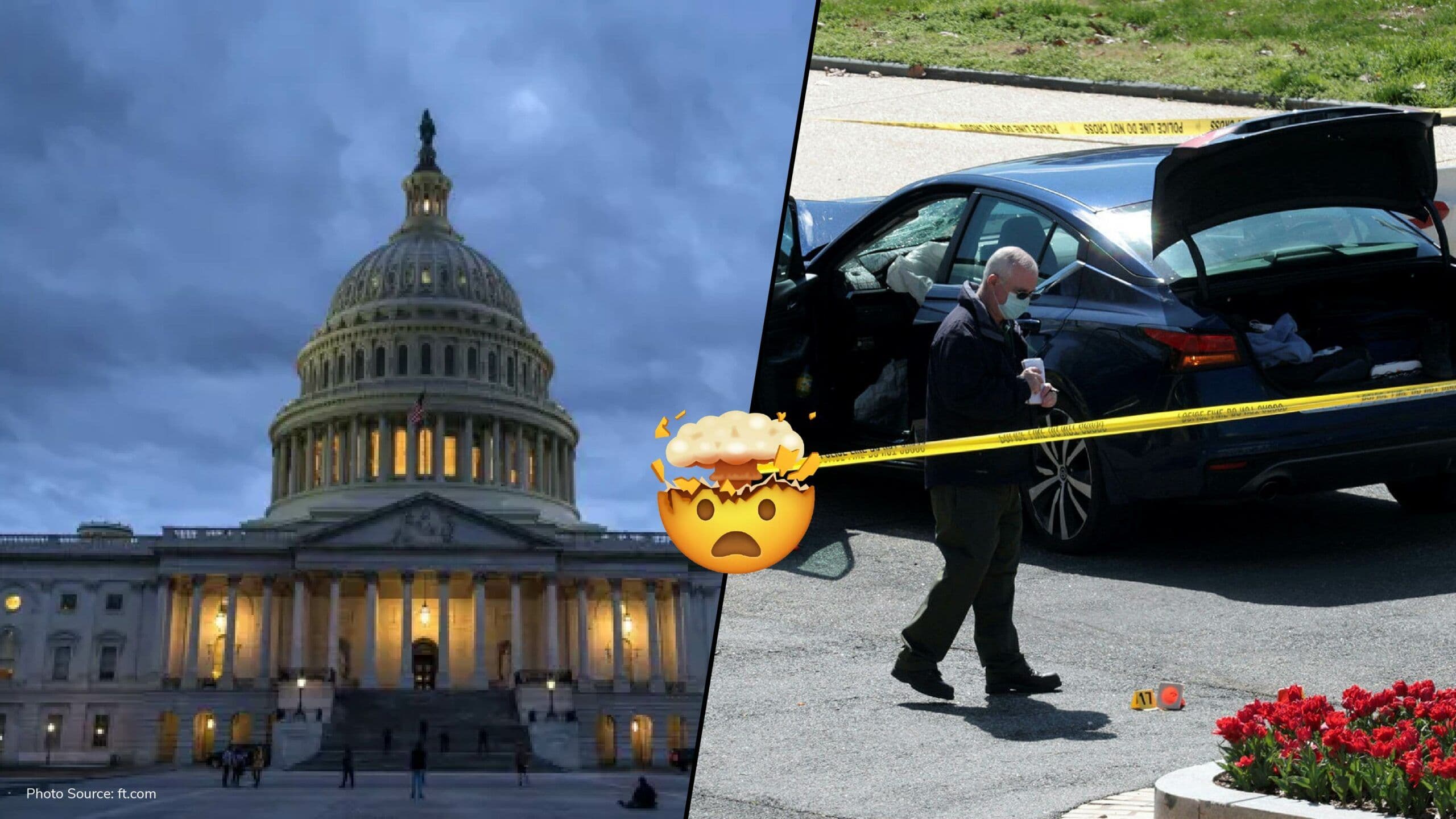 Police officer & driver dead after car was driven into US Capitol Building