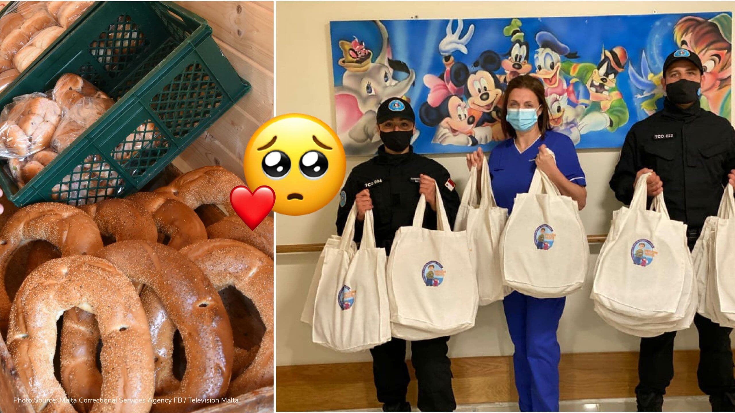 Rainbow Ward receives donation of Qagħaq from Corradino inmates & wardens