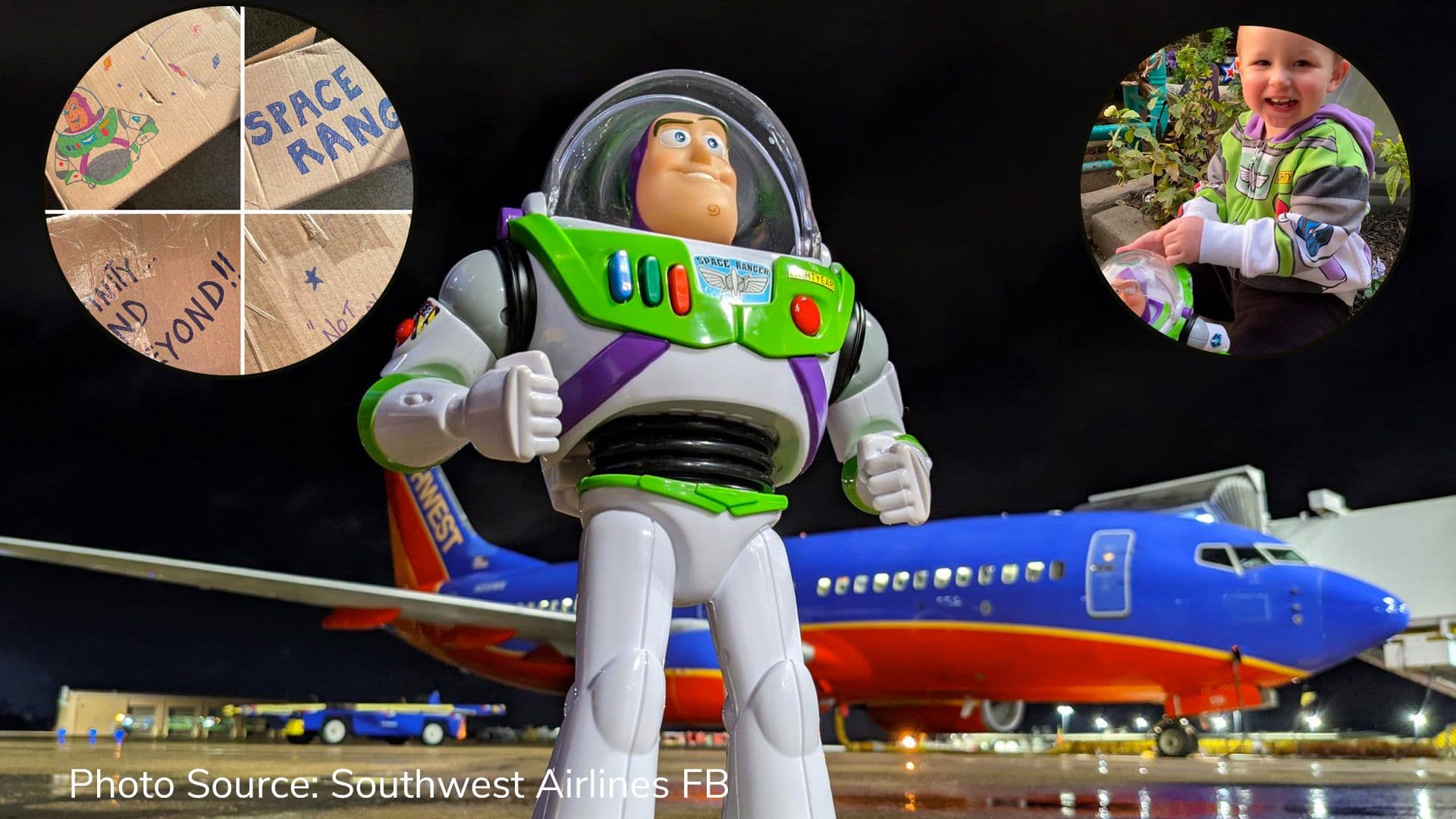 Buzz Lightyear toy returned to owner in style by airline worker
