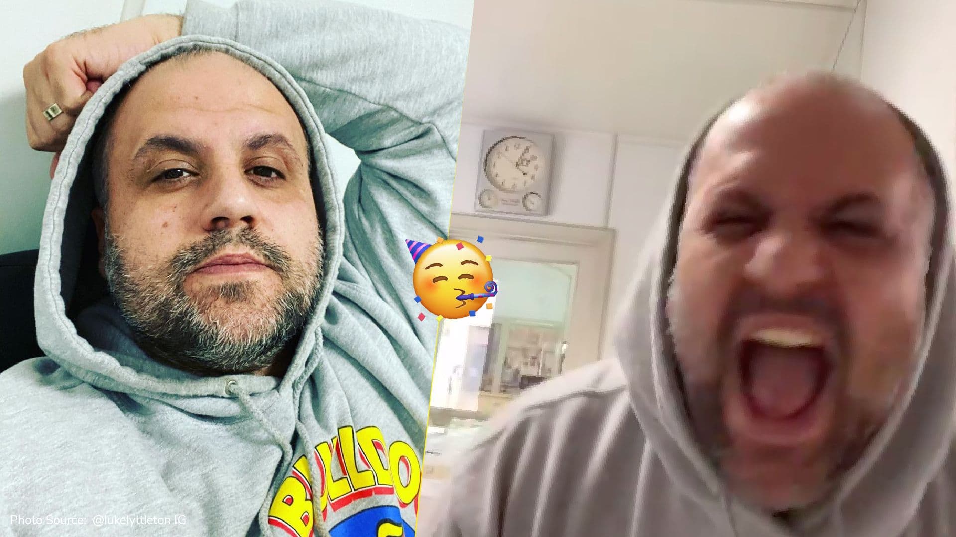 Luke Lyttleton celebrates the return of his TikTok account