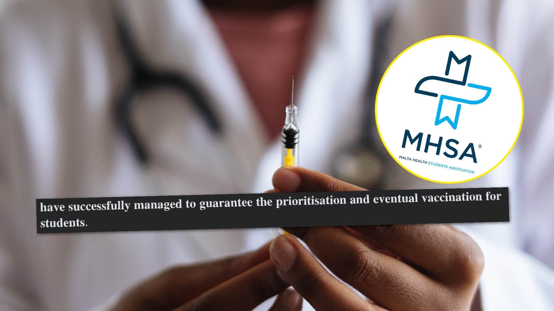 MHSA secures vaccine priority for frontline health students
