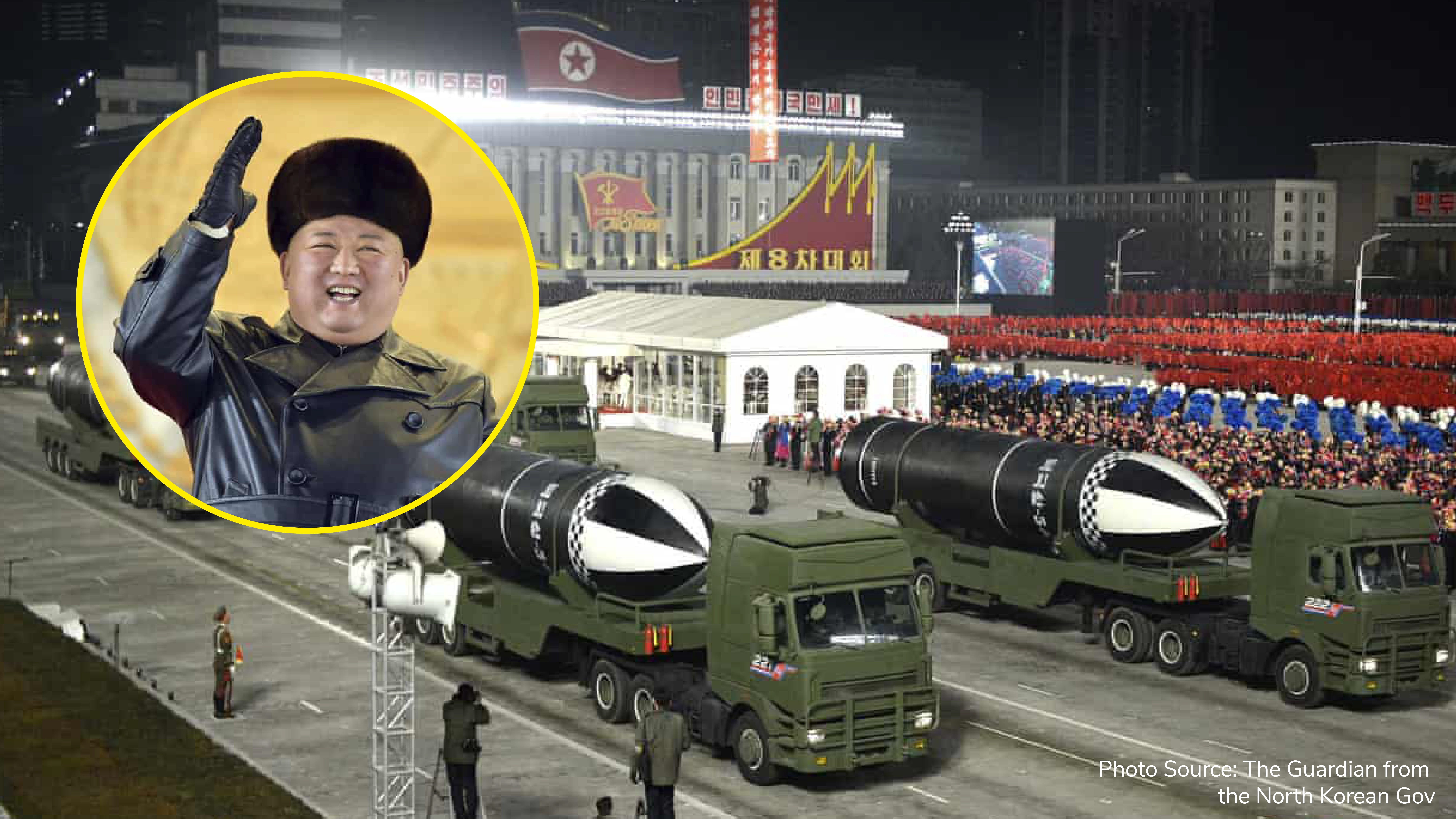 North Korea parades, “World’s most powerful weapon”