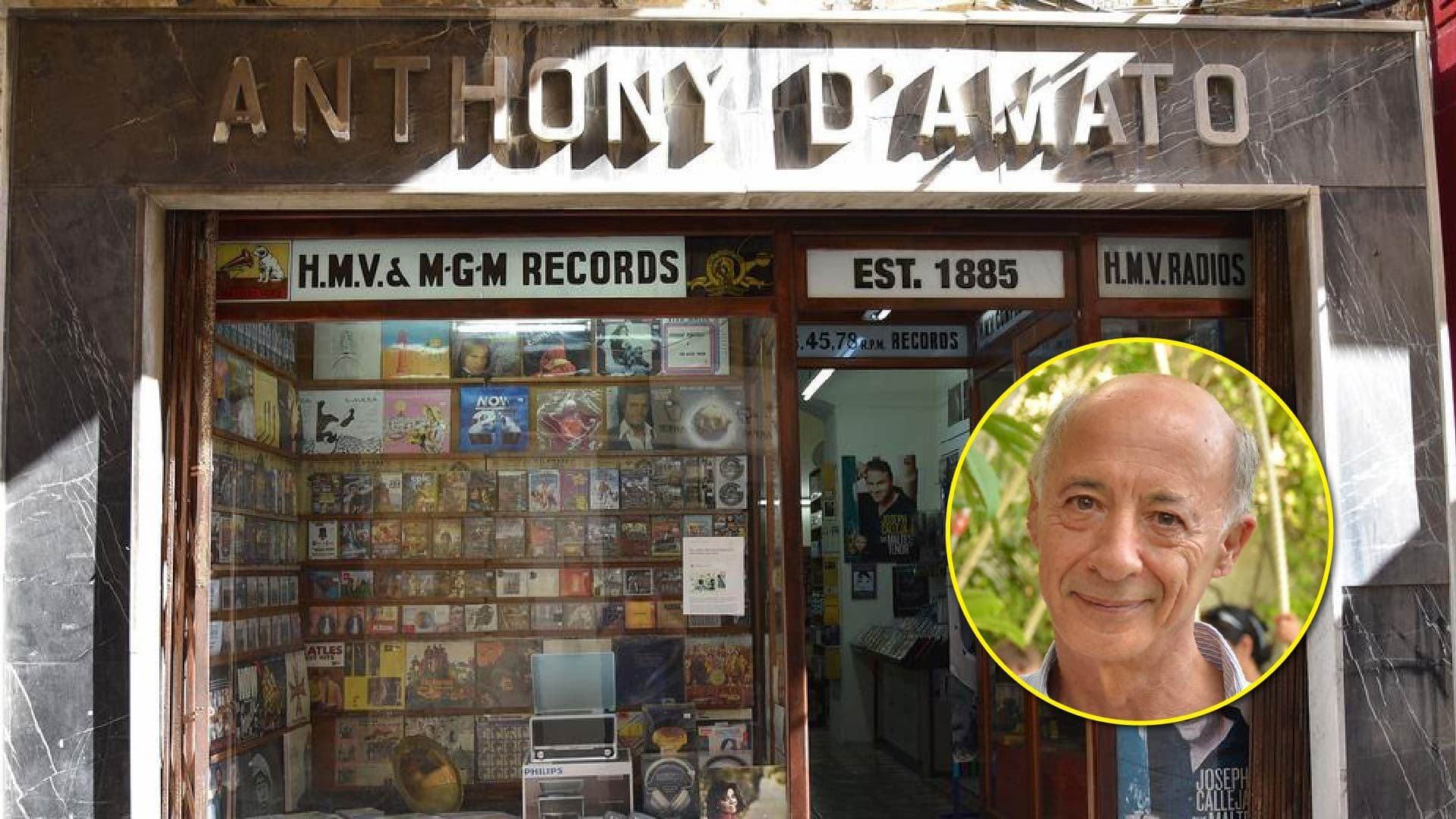 One of the owners of Valletta’s beloved D’Amato Records passes away at age 75