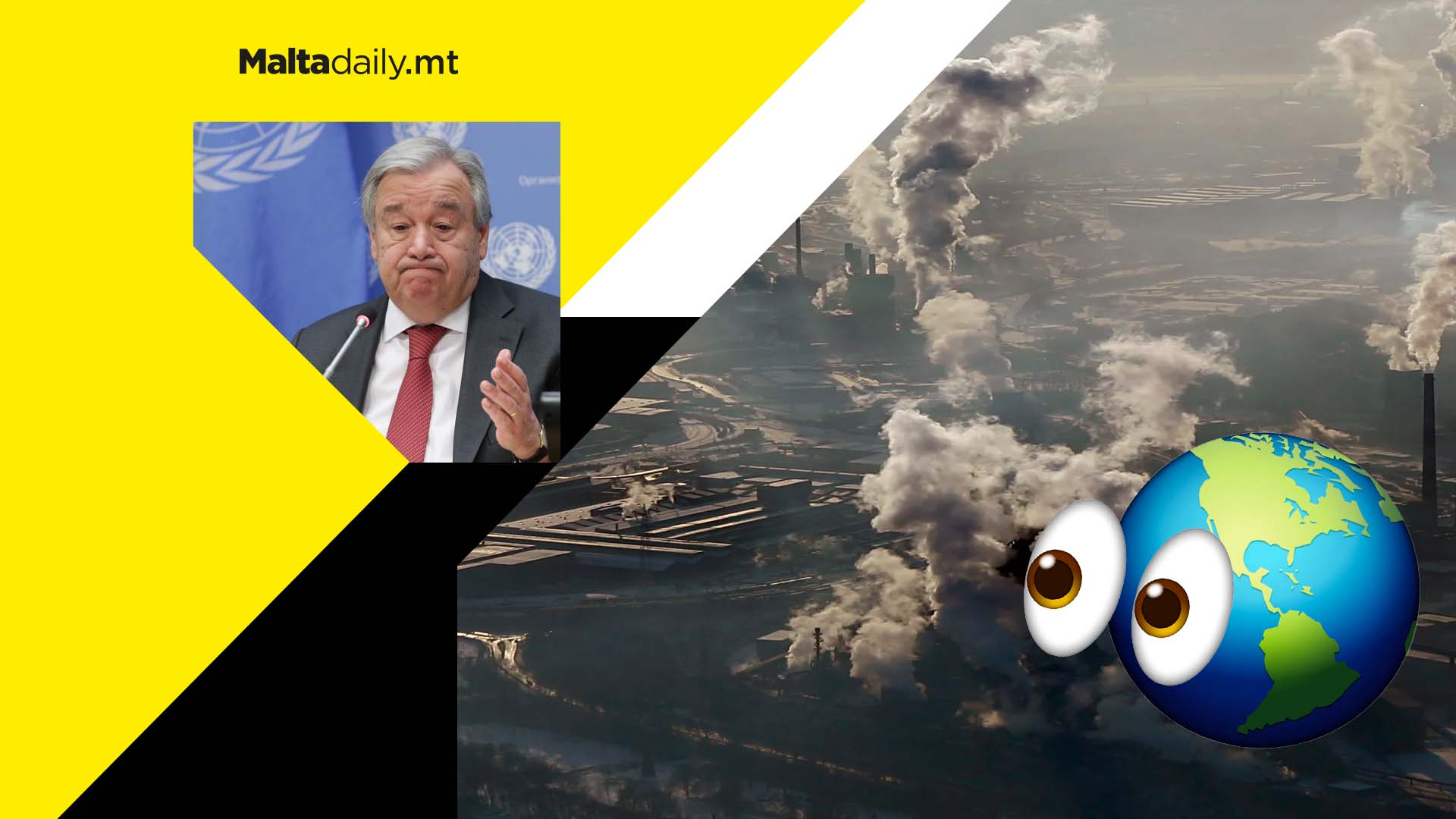 World is sleep-walking to climate catastrophe warns UN chief