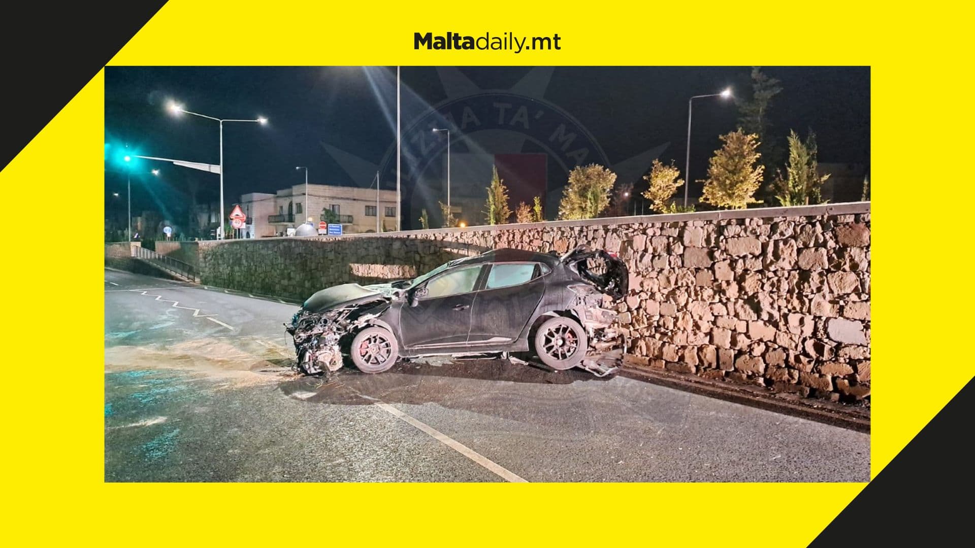 Maltese driver in danger of losing his life after car accident in Attard
