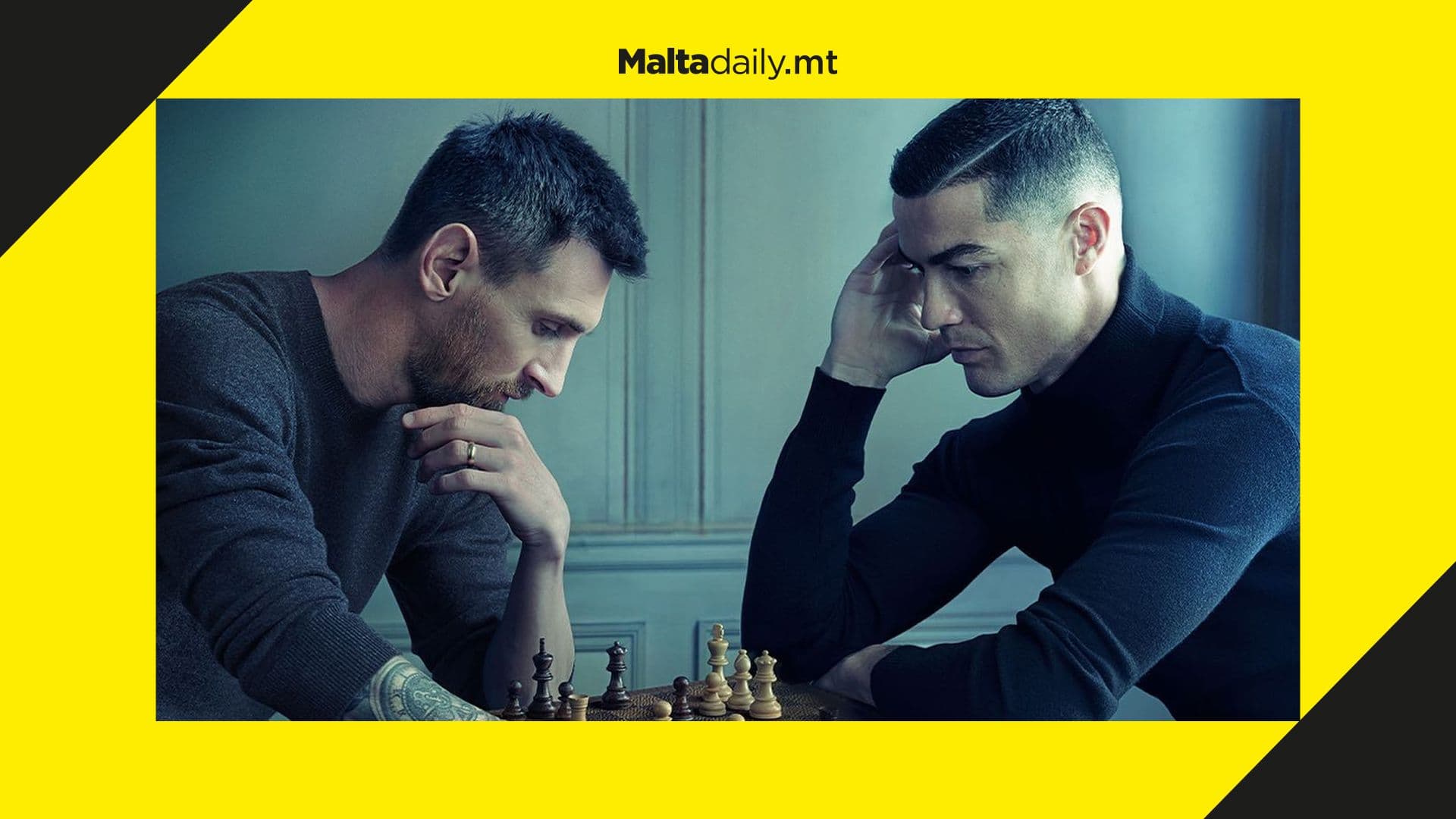Cristiano Ronaldo & Lionel Messi break the internet with iconic photo for Louis Vuitton