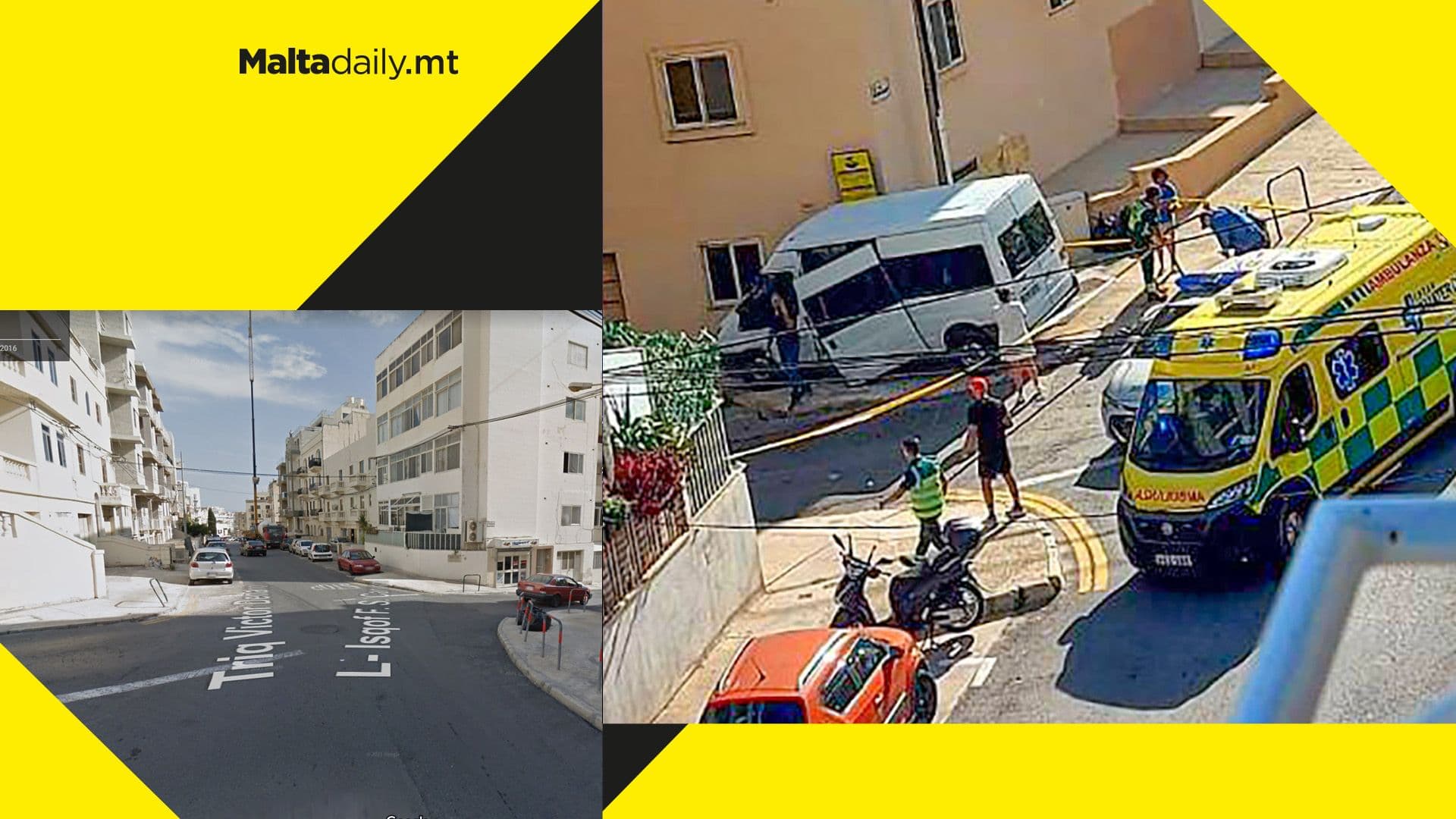 Minivan full of school children crashes into wall in Imsida; no grievous injuries reported