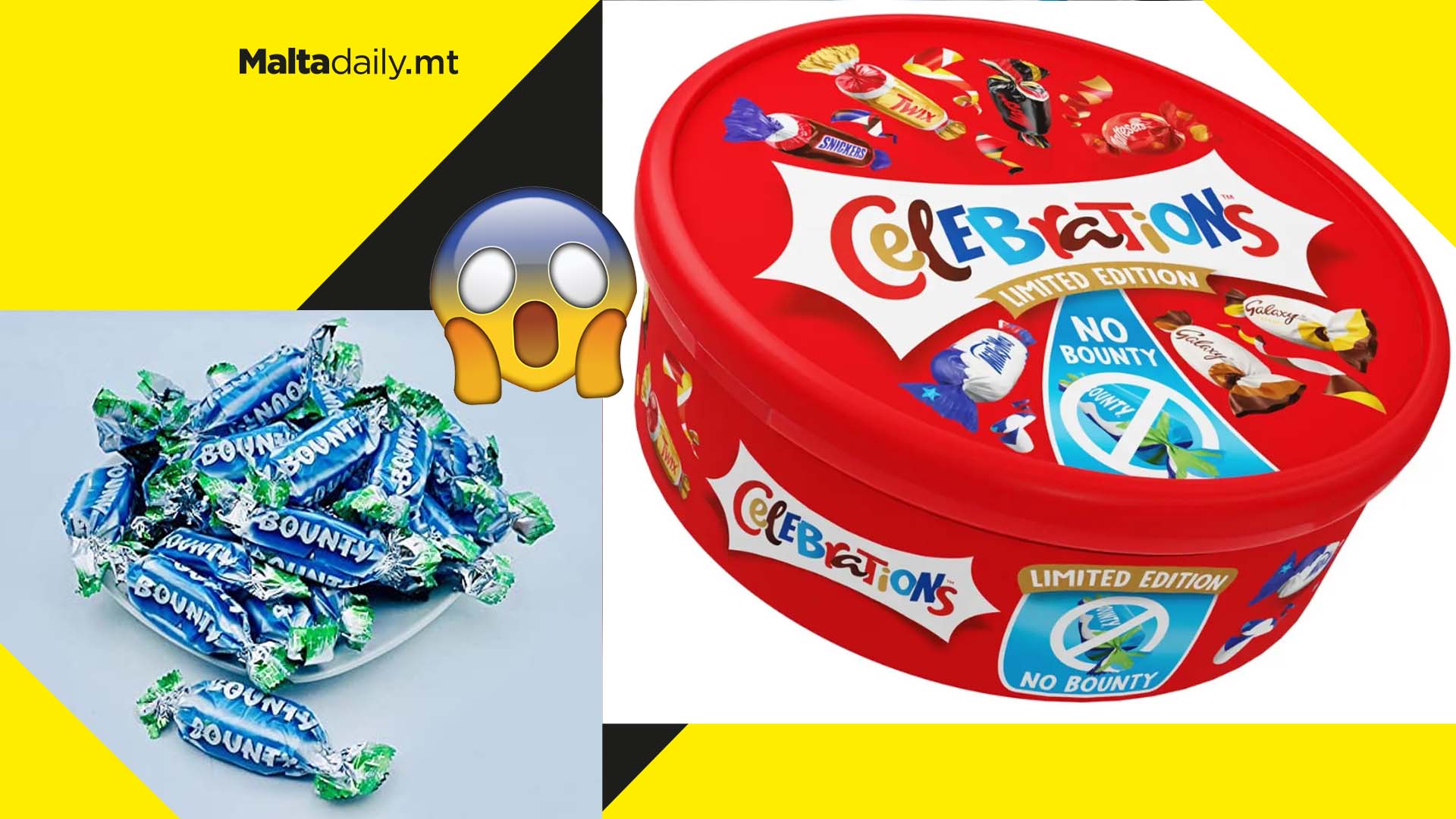 Limited edition ‘No Bounty’ Celebrations boxes being trialled this Christmas