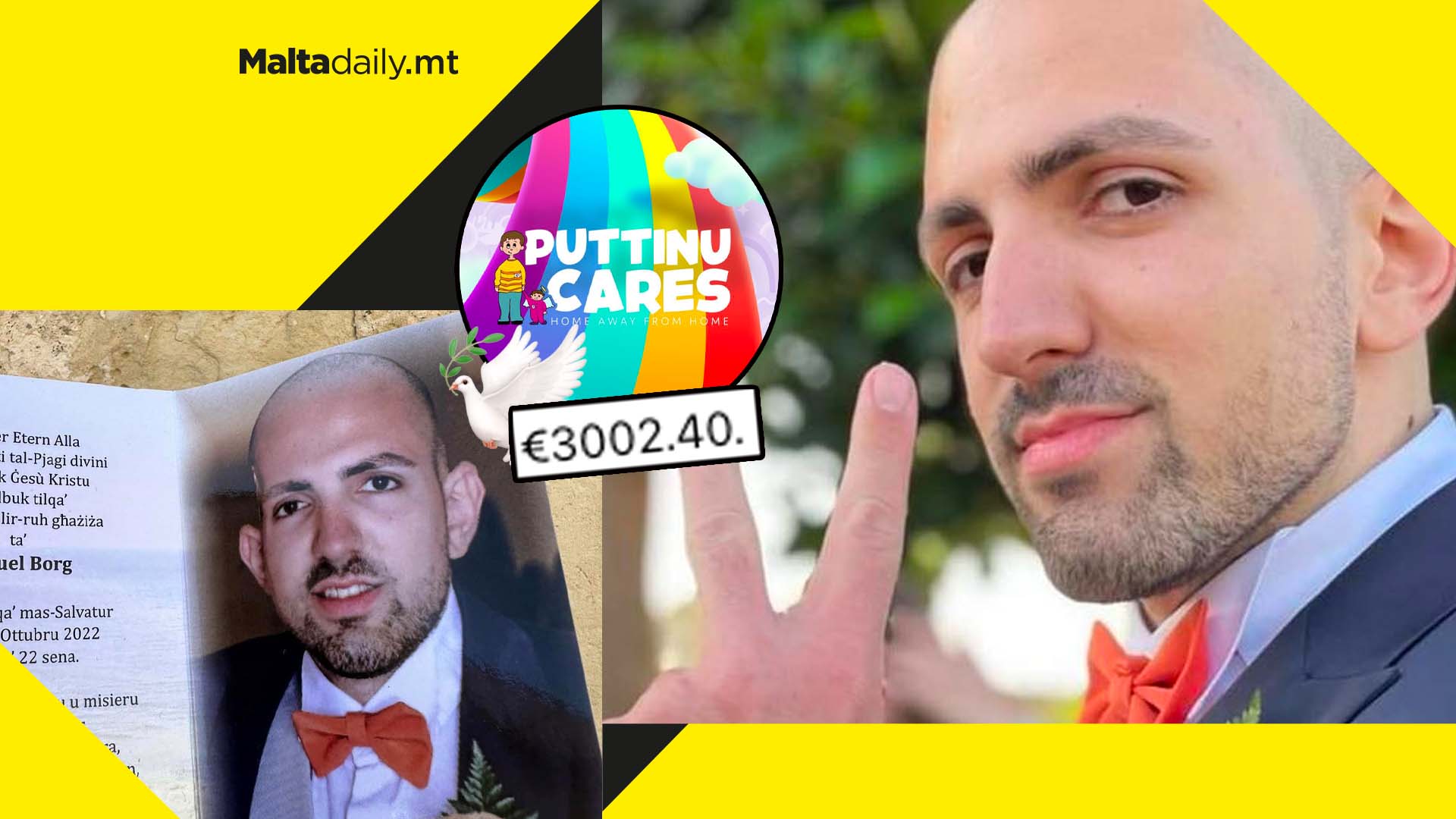 €3,002.40 raised during late Puttinu Cares patient Miguel Borg’s funeral