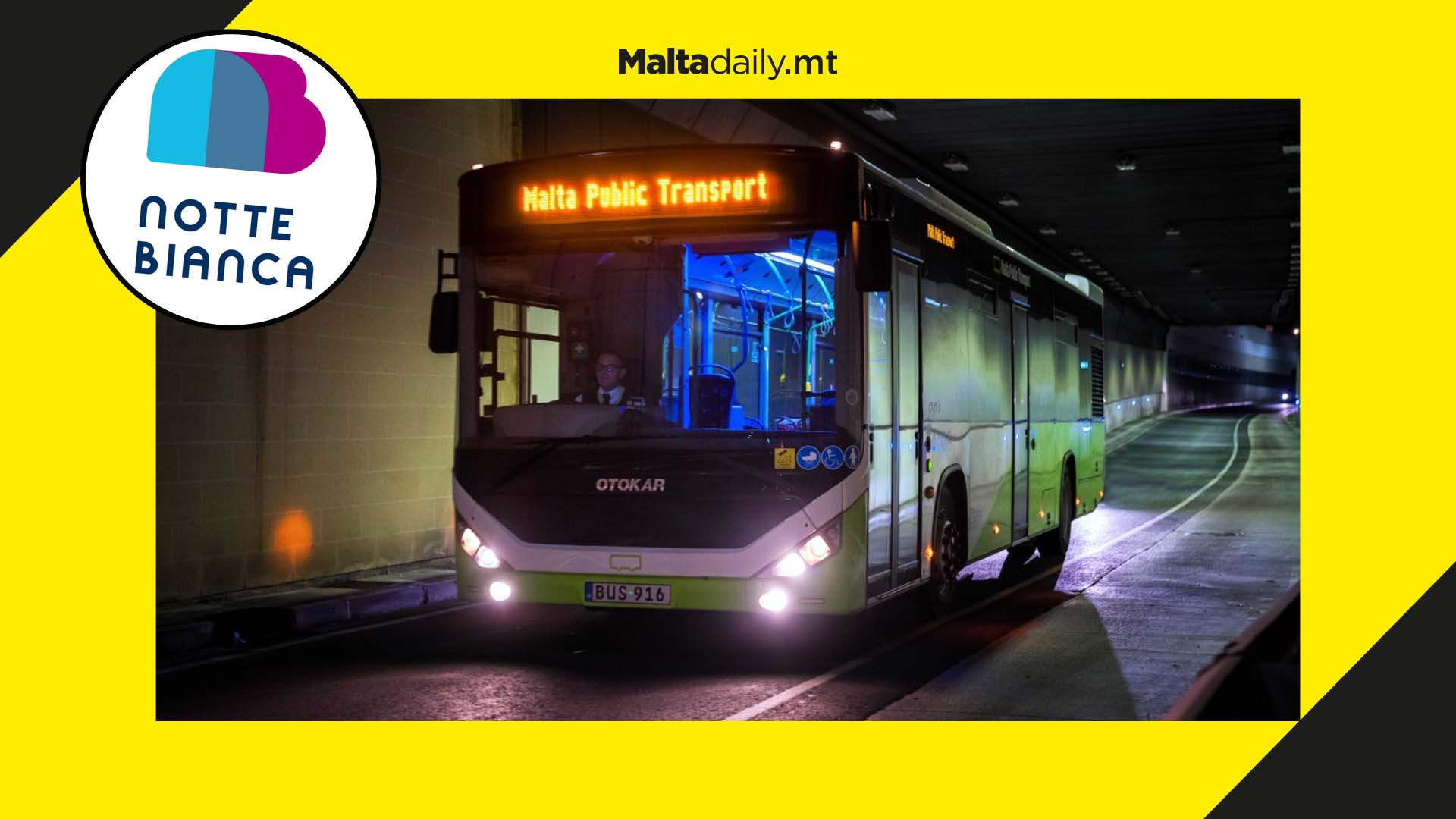 Special Bus Service for Notte Bianca announced