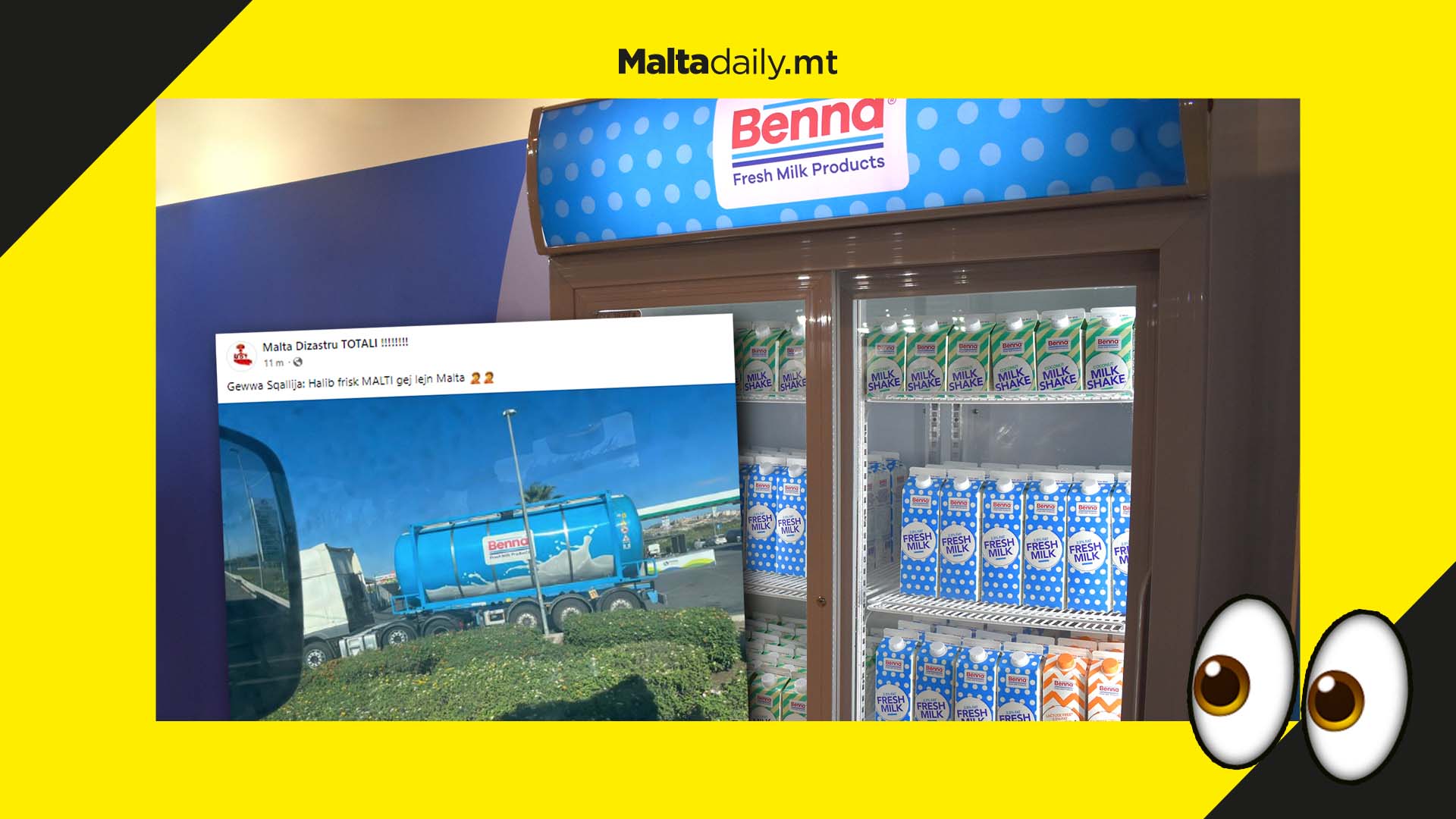 Benna shoot down allegations they import Milk from Sicily