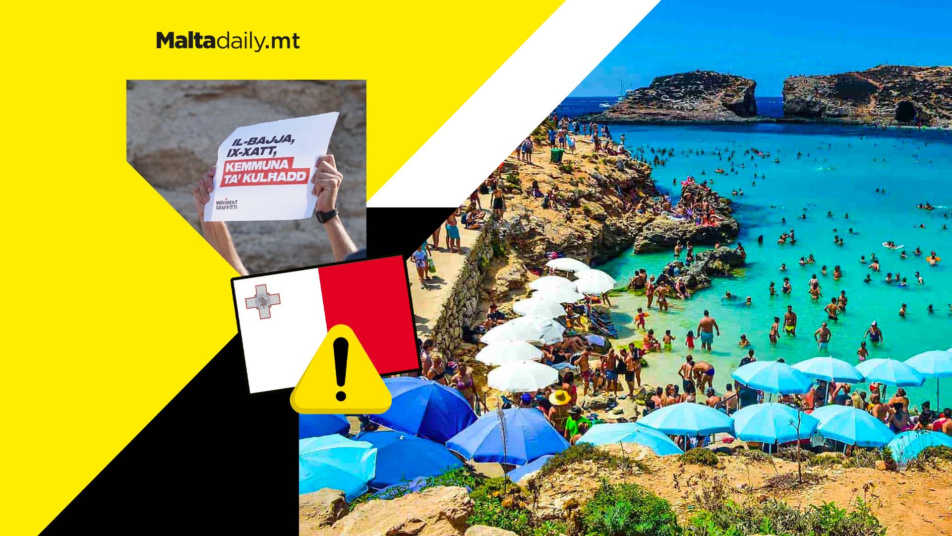 Maltese beaches more crowded than average bays in Europe