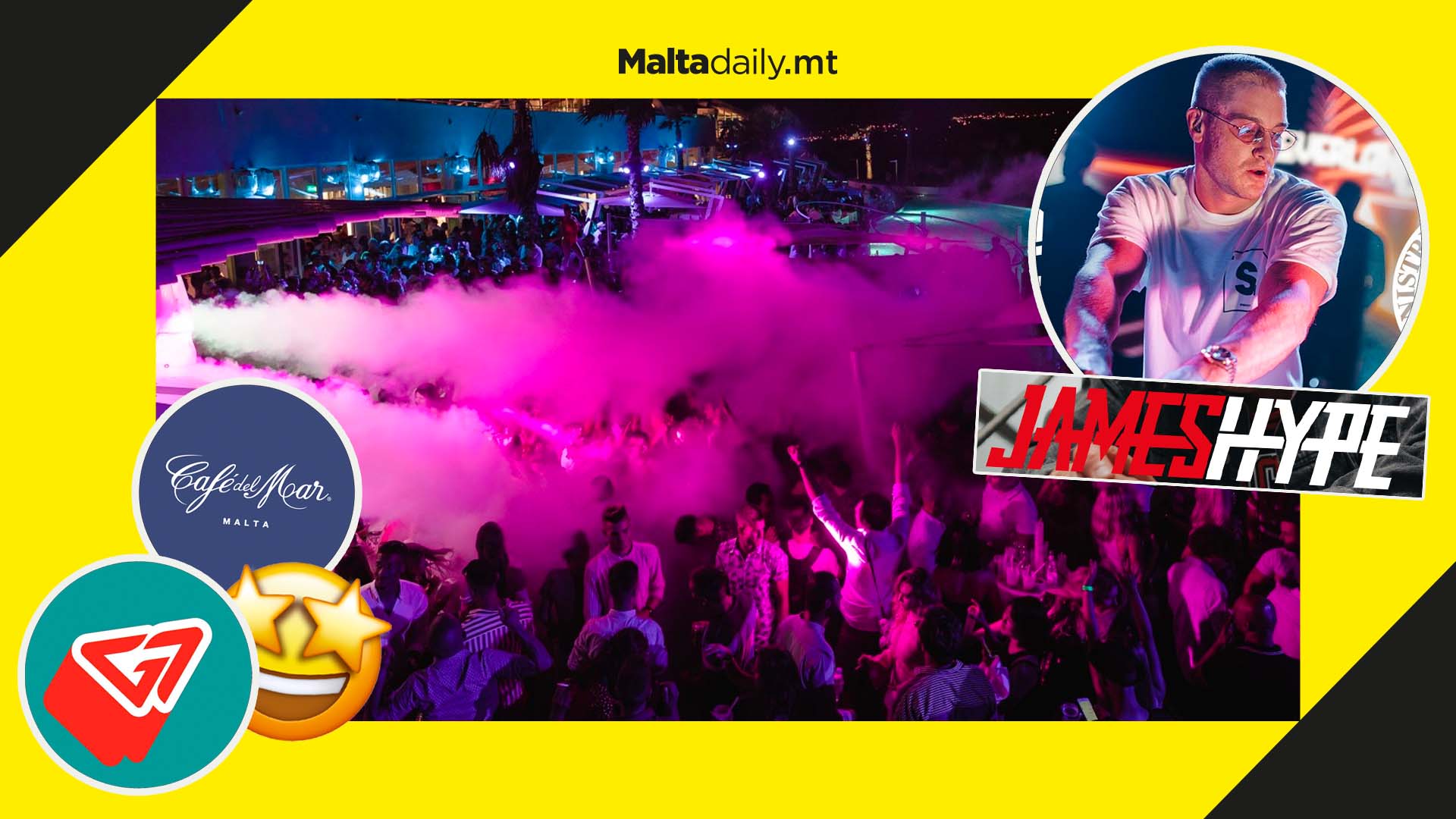 G7 Events are back at Café del Mar with James Hype this Wednesday 7th!