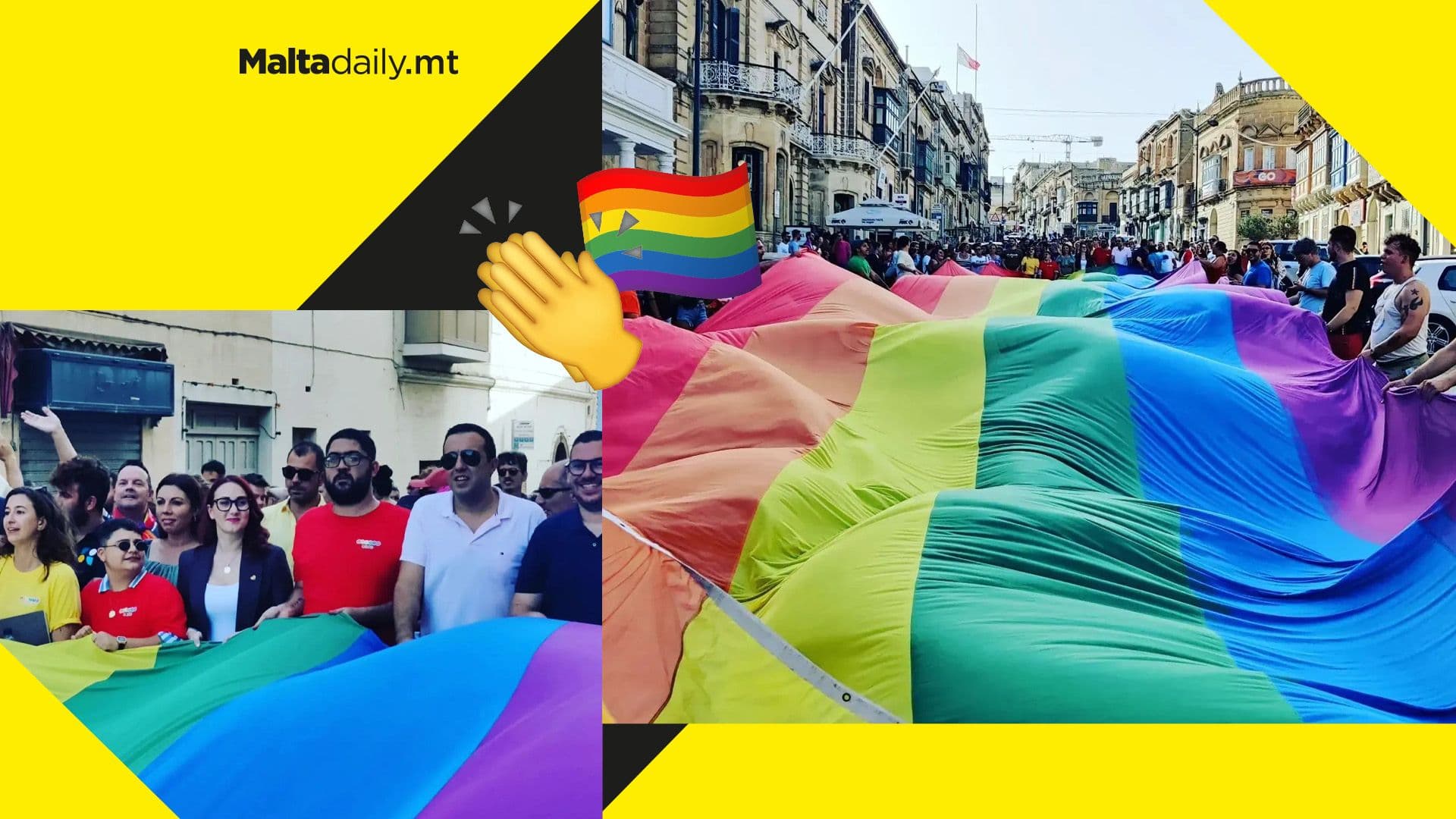 WATCH: Hundreds attend Gozo’s first-ever pride march
