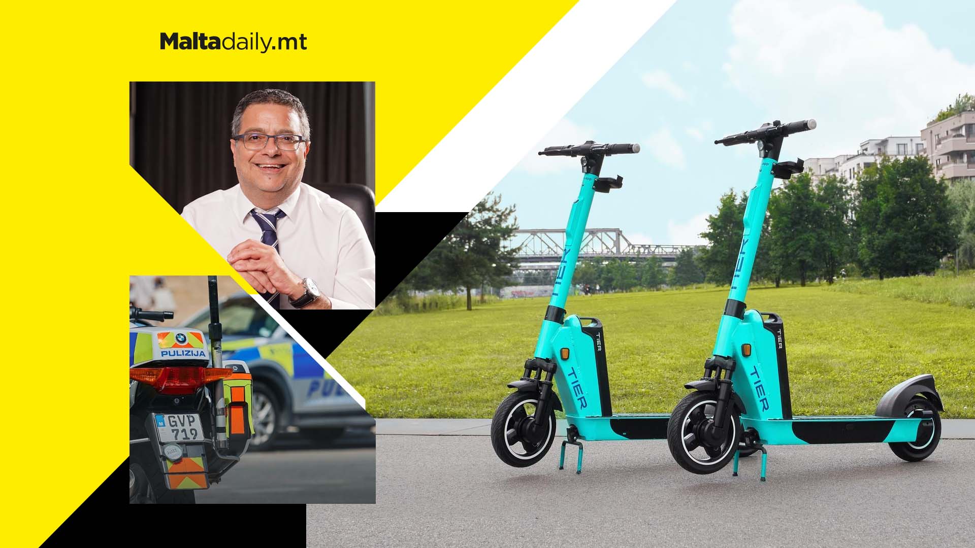 Mandatory helmets and penalty points for e-scooters PN propose