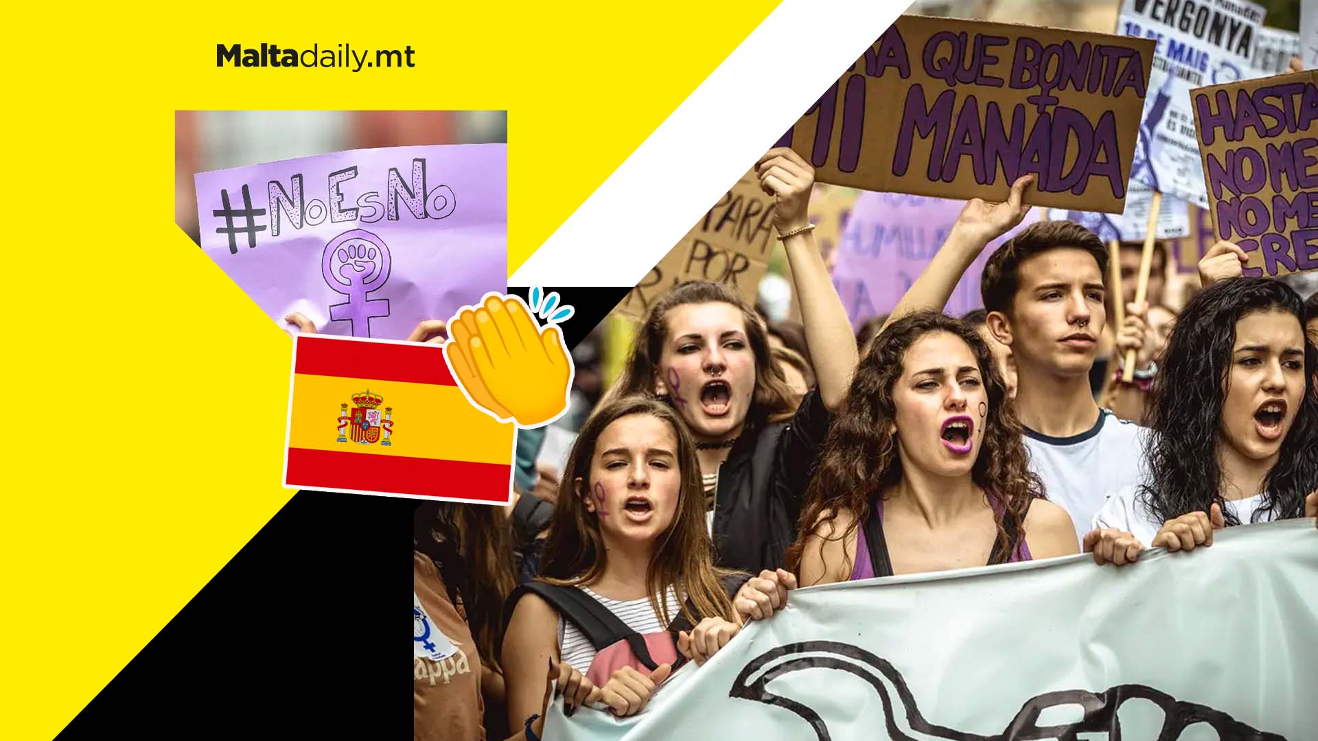 Only yes means yes: Spain passes new sexual consent law