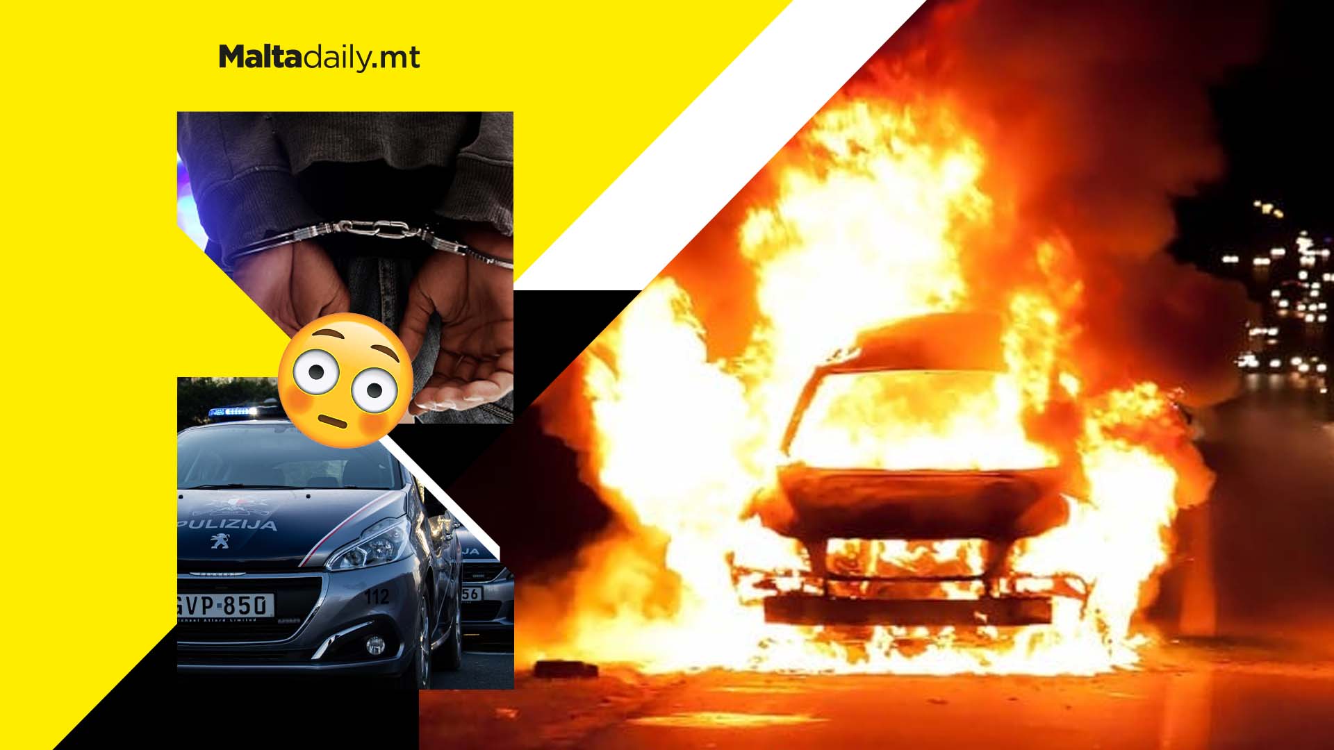 Man arrested for setting two vehicles on fire in Qormi