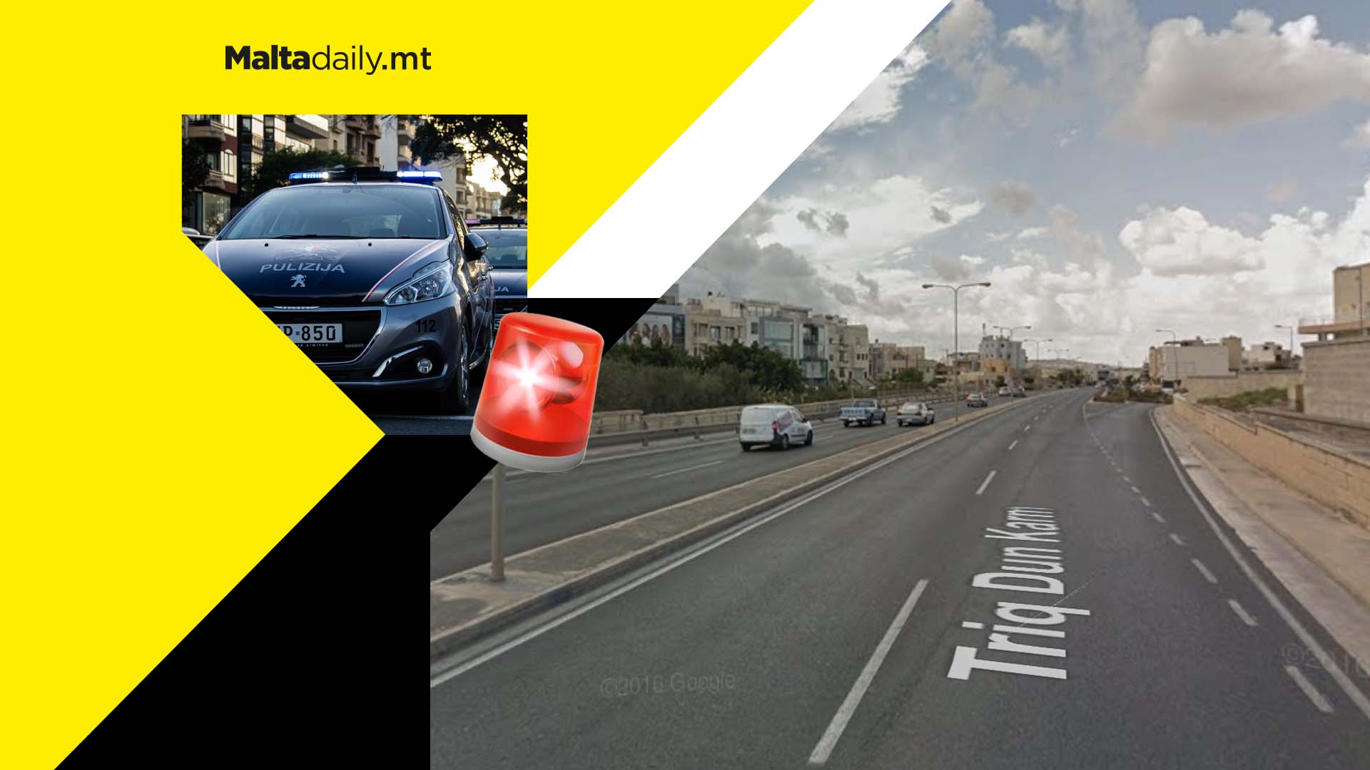 Man grievously injured after losing control of vehicle in Imsida