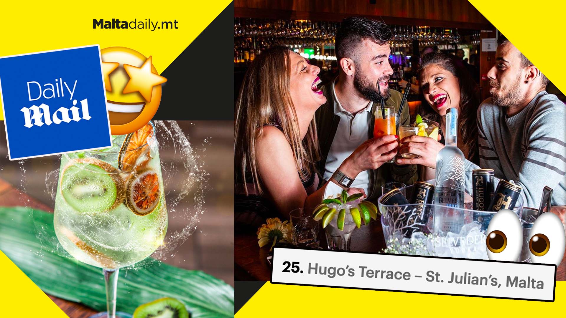 Daily Mail names Hugo’s Terrace one of the best rooftop bars for 2022