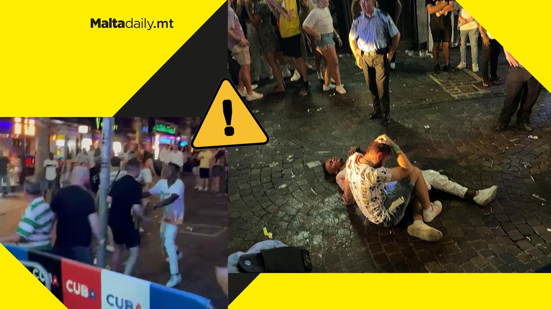 WATCH: Man involved in Paceville altercation filmed stabbing other man with unidentified object