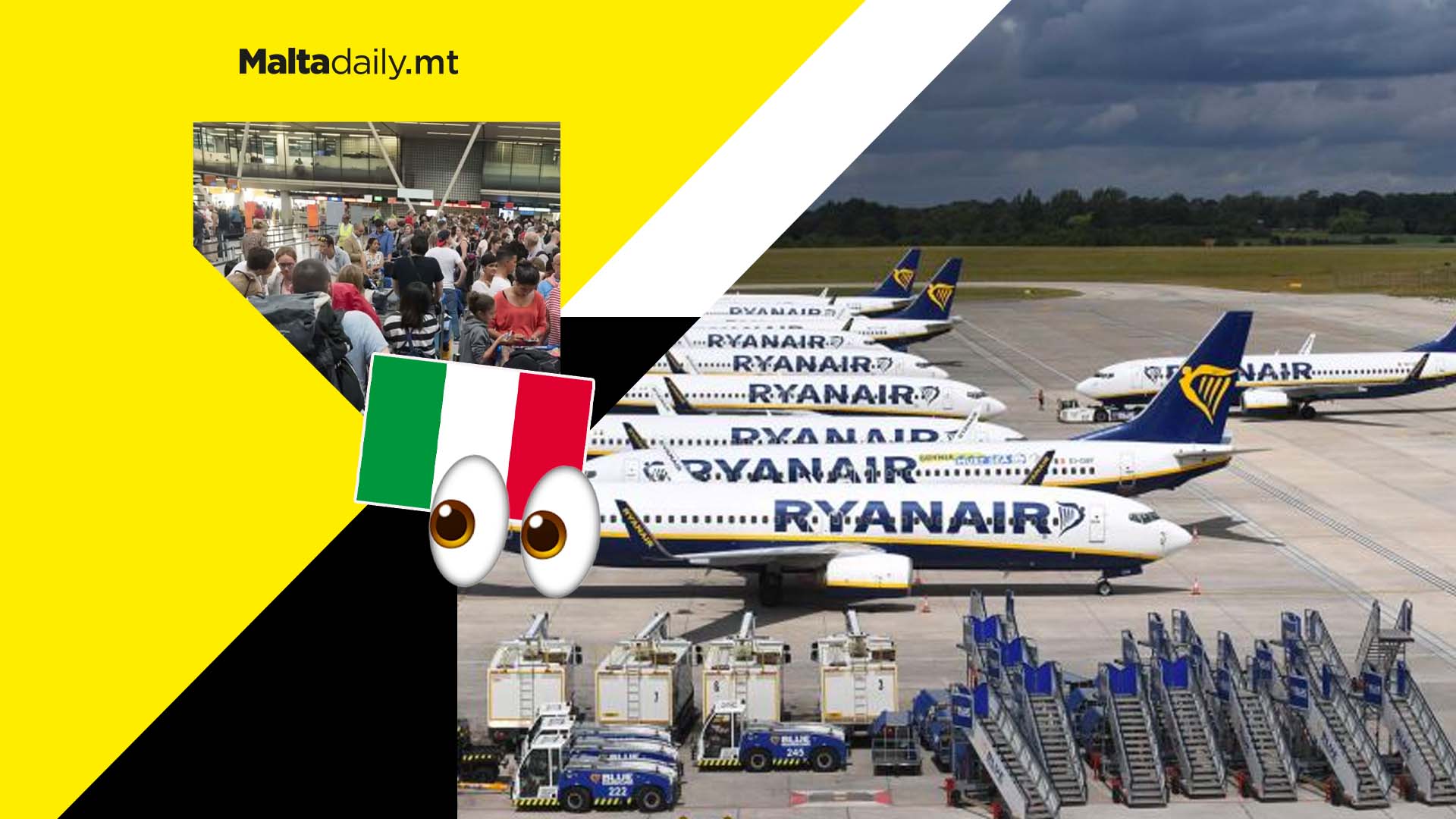 Maltese travellers stranded as Italian airport workers strike