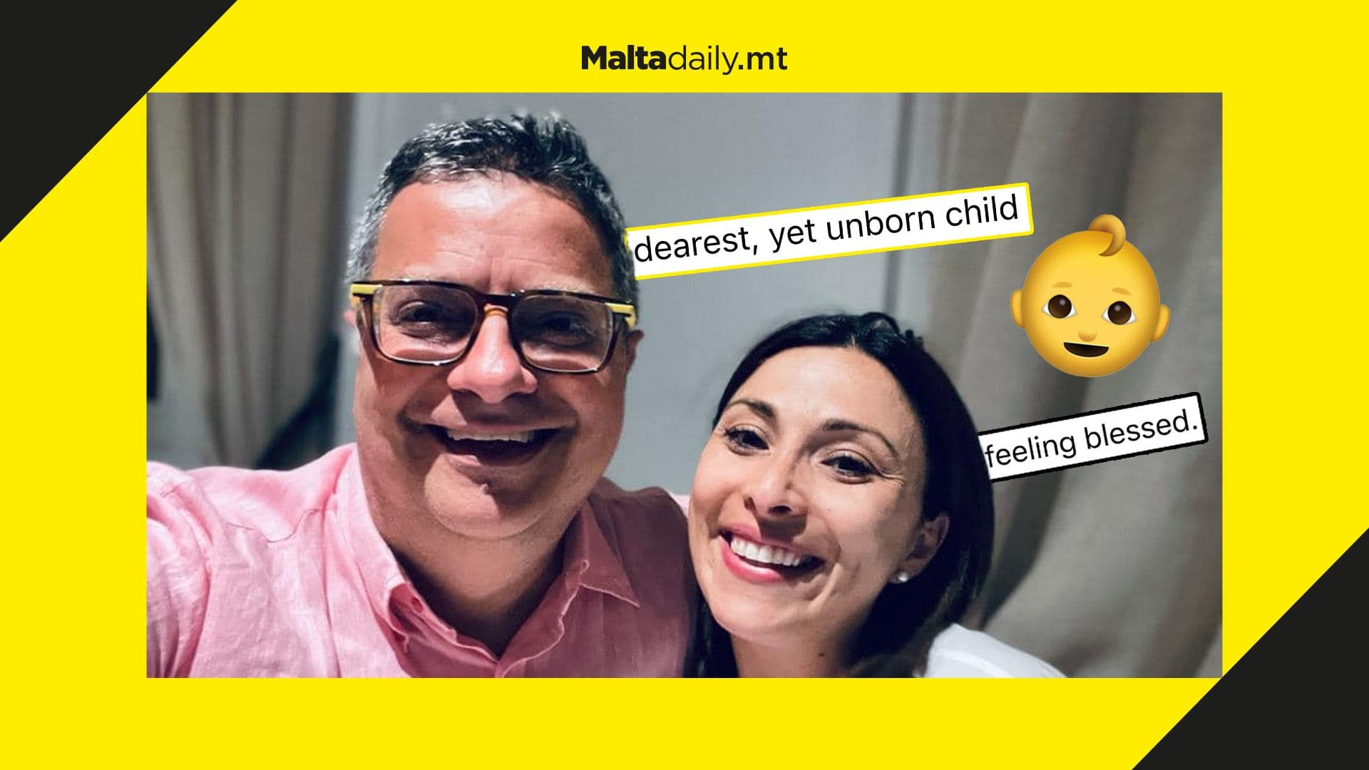 MP & former PN leader Adrian Delia announces he is having a baby with partner Cynthia