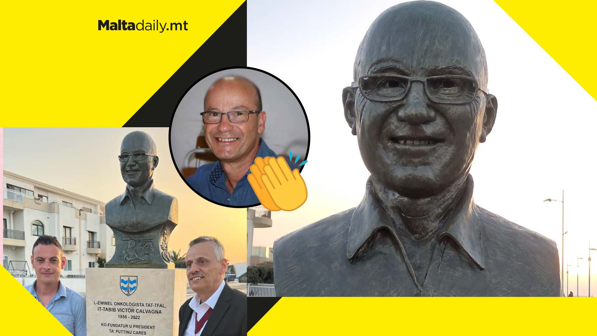 Bust honouring Puttinu founder Victor Calvagna inaugurated in Qawra